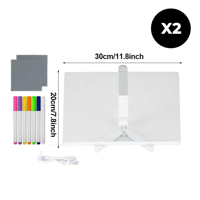 LED Glow Drawing Board for Kids